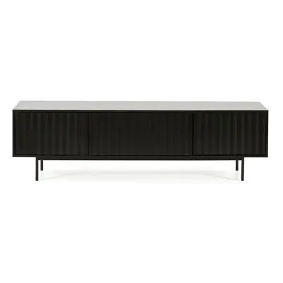 Černý TV stolek 180x52 cm Sierra – Teulat