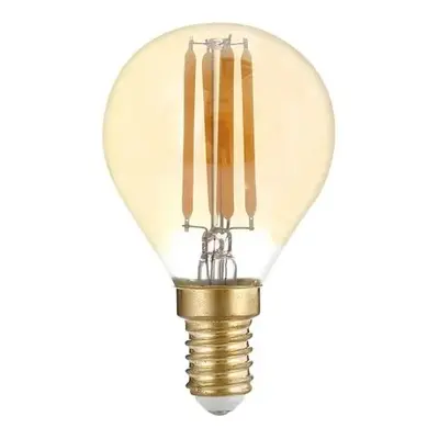 Stmívatelná Retro LED žárovka E14 4W 350lm G45 extra teplá, filament, ekvivalent 27W