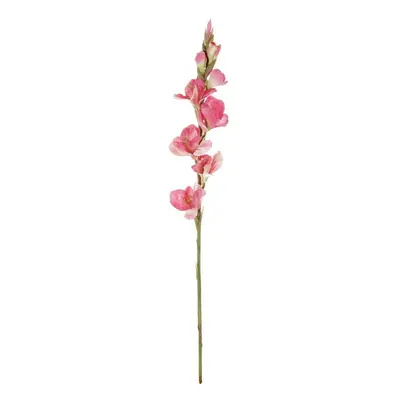 Umělá květina Gladiola růžová, 10 x 85 x 10 cm