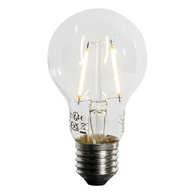 Sada 5 ks LED žárovka E27 A60 Lux senzor 2,5W 250lm 3000K