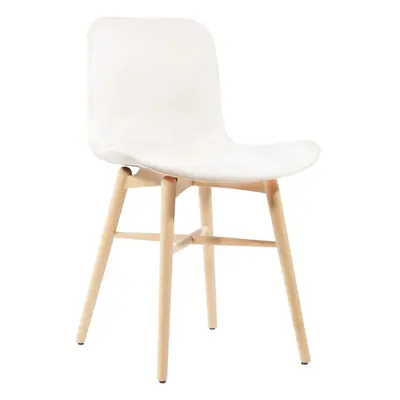 Výprodej Norr 11 designové židle Langue Original Dining Chair (dub, krémová kůže)