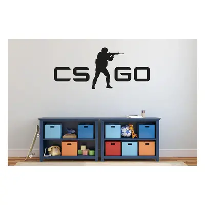 Lepy.cz Samolepka na zeď Counter-Strike Velikost (šířka x výška): l20x51cm, Barevná varianta: Tm