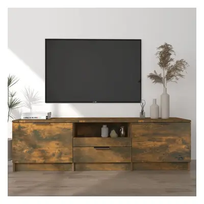 TV skříňka kouřový dub 140 x 35 x 40 cm kompozitní dřevo