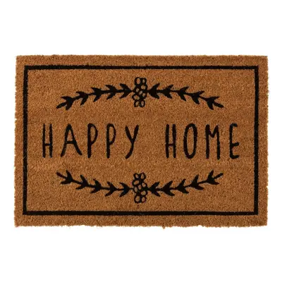 Rohožka z kokosových vláken Happy Home - 60*40*2 cm