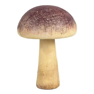 Béžovo-fialová dekorace houba Mushroom - Ø 11*16 cm