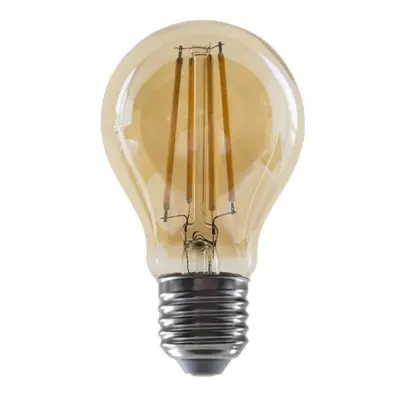 Diolamp LED Filament žárovka Amber A60 8W/230V/E27/2700K/900Lm/360°/Dim