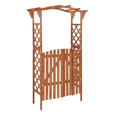 vidaXL Pergola s brankou 116 x 40 x 204 cm masivní jedle