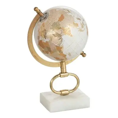 Glóbus na kovové zlaté noze Marble small - ∅15*27 cm