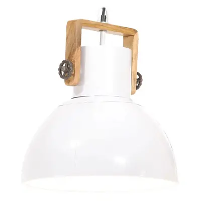 Industriální závěsné svítidlo 25 W bílé kulaté 40 cm E27