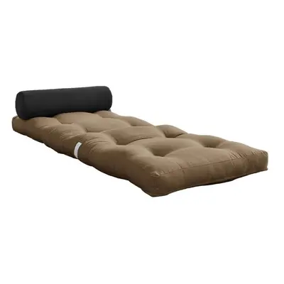 Šedohnědá futonová matrace 70x200 cm Wrap Mocca/Dark Grey – Karup Design