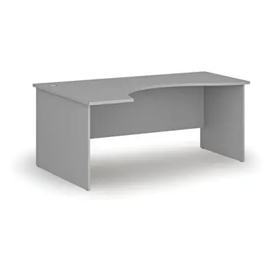 Ergonomický kancelářský pracovní stůl PRIMO GRAY, 1800 x 1200 mm, levý, šedá