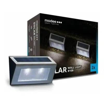 Modee LED solární nástěnné svítidlo ML-WS108, 2 ks