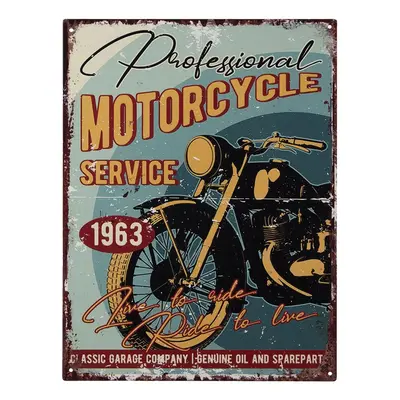 Nástěnná kovová cedule Motorcycle 1963 - 33*25 cm