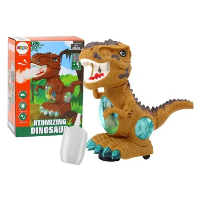 LEAN Toys Tančící dinosaurus, hnědá