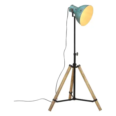 Stojací lampa 25 W modrá patina 75 x 75 x 90–150 cm E27