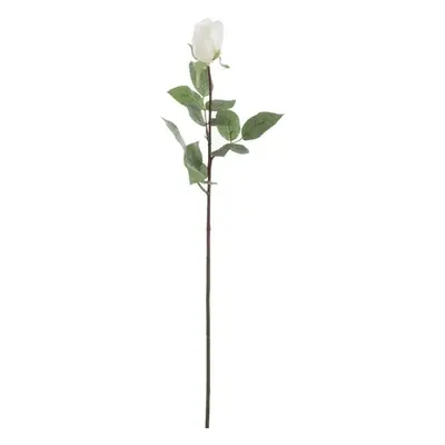 Dlouhá bílá umělá růže Rose - 12,5*74 cm