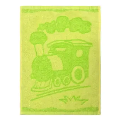 Profod Dětský ručník Train green, 30 x 50 cm