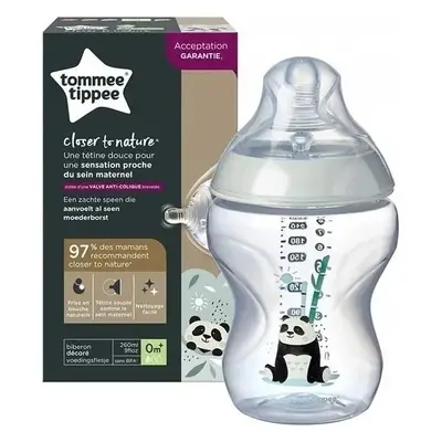 Tommee Tippee kojenecká láhev C2N 1 ks růžová 260 ml