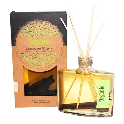 Organický difuzér 150 ml s tyčinkami, Lemongrass&Spice