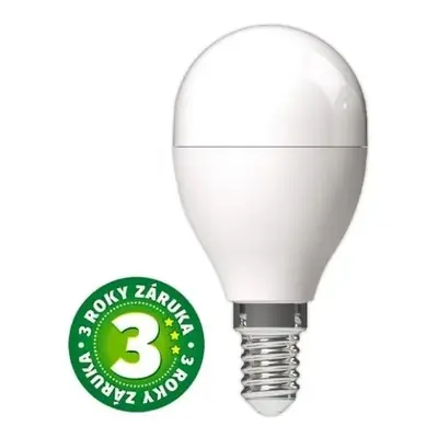 Ultra úsporná prémiová LED žárovka E14 2,9W 470lm G45, denní, ekv. 40W, 3 roky