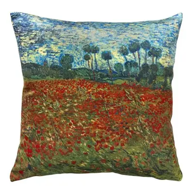 SCANquilt povlak ART VELVET gogh-máky pestrá 45 x 45 cm