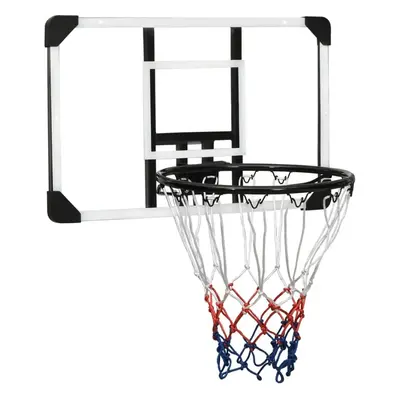 Basketbalový koš s průhlednou deskou 71x45x2,5 cm polykarbonát