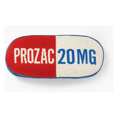 Ručně vyrobený vlněný dekorativní polštář Prozac