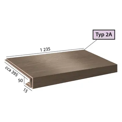 Vinylové schody Objectline Step 2A - 9872 Dub Toledo