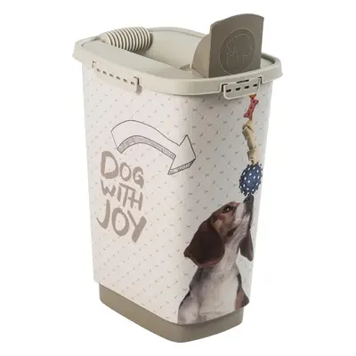 Box na granule a kontejner na krmivo, Rotho CODY PETS - 50l (20kg), motiv psa