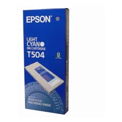 Tonery Náplně Zásobník Epson T504, C13T504011 (Světle azurová)