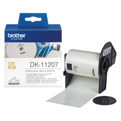 Brother DK-11207 'CD, DVD štítek' (58x58 mm, 100 ks)