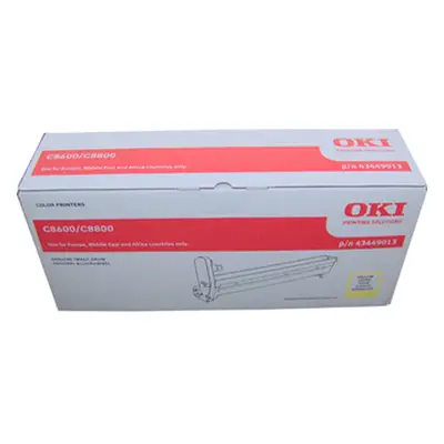 Tonery Náplně Oki Válec OKI Laser C8600, žlutý, 43449013, 20000s, s, O