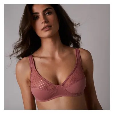 Sada 2 polovyztužených podprsenek Tropea zn. Confidence Lingerie®, jednobarevná + s potiskem ros