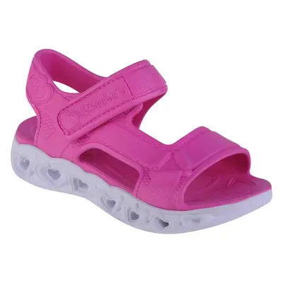 Růžové dívčí sandály Skechers Heart Lights Sandal - Always Flashy 308045L-PNK