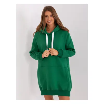 Tmavě zelená dlouhá mikina -EM-BL-704.99P-dark green