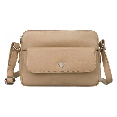 ROVICKY BÉŽOVÁ CROSSBODY TAŠKA SE STŘÍBRNÝM KOVÁNÍM R-TSL-10-CPDM