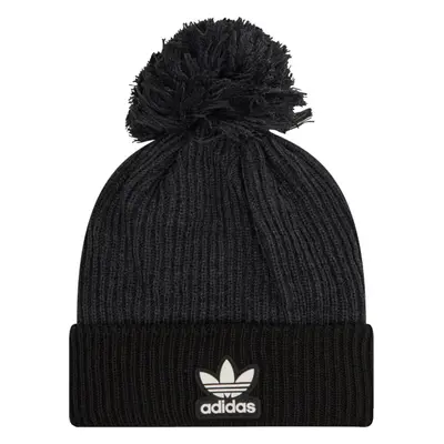 Černá dámská čepice adidas Adicolor Collegiate Pom Beanie H35510