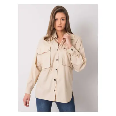 Béžová dámská košile 346-KS-027.47-beige