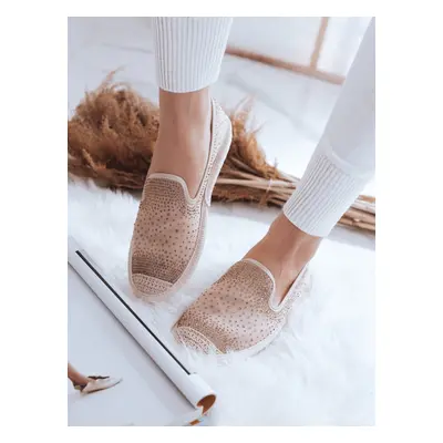 Zlaté espadrilky s kamínky ZY0061