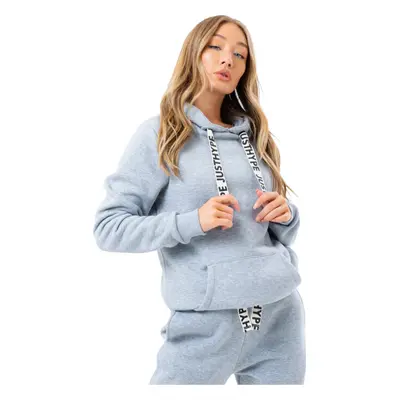 Šedá dámská mikina Justhype Drawstring Hoodie NXWH-020