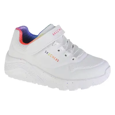 Bílé dívčí tenisky Skechers Uno Lite Rainbow Specks 310457L-WMLT