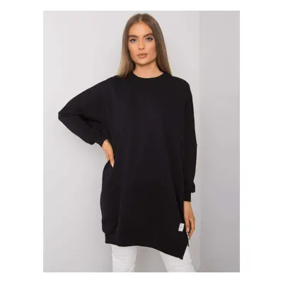 Černé mikinové oversize šaty RV-SK-7216.95-black