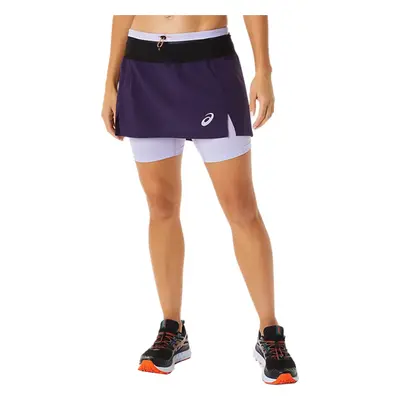 Fialové sportovní kraťasy se sukní ASICS Fujitrail Skort 2012B929-400