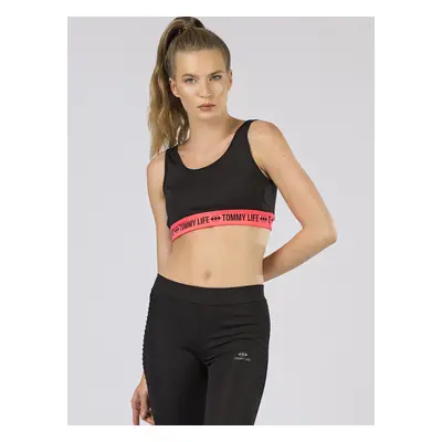 TOMMY LIFE Černá sportovní podprsenka 298-TP-TL-97104.52-black