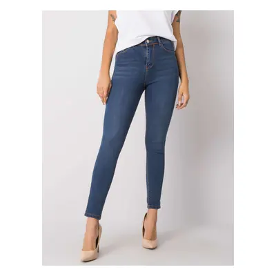 Tmavě modré dámské skinny džíny 319-SP-742.48-blue