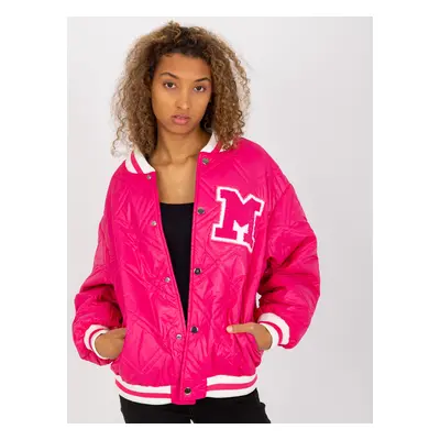 Fuchsiový oversize bomber EM-KR-M5798.80P-fuchsia