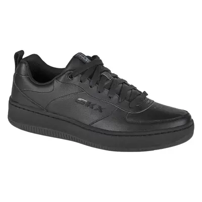 ČERNÉ PÁNSKÉ KOŽENÉ TENISKY SKECHERS SPORT COURT 92 237188-BBK