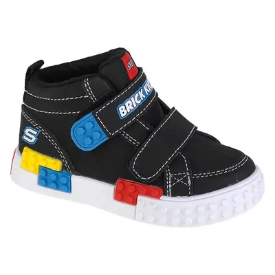 Černé chlapecké boty Skechers Kool Bricks-Lil Constructor 402224N-BKMT