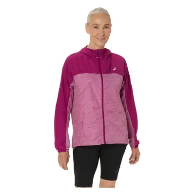 Fuchsiová větrová bunda ASICS Fujitrail Packable Windbreaker 2012C977-500