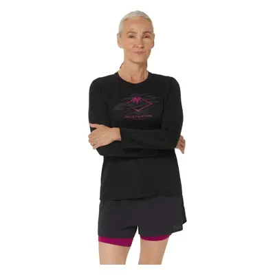 Černé sportovní tričko ASICS Fujitrail Logo LS Top 2012D042-001